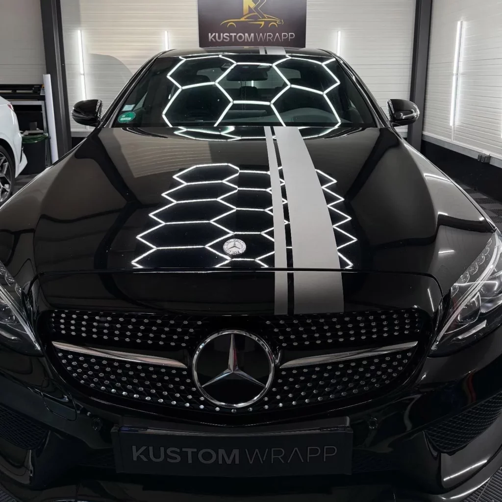Bande capot Mercedes Classe C AMG